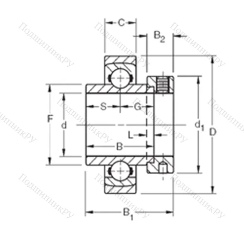 Подшипник шариковый радиальный SMN 111KS