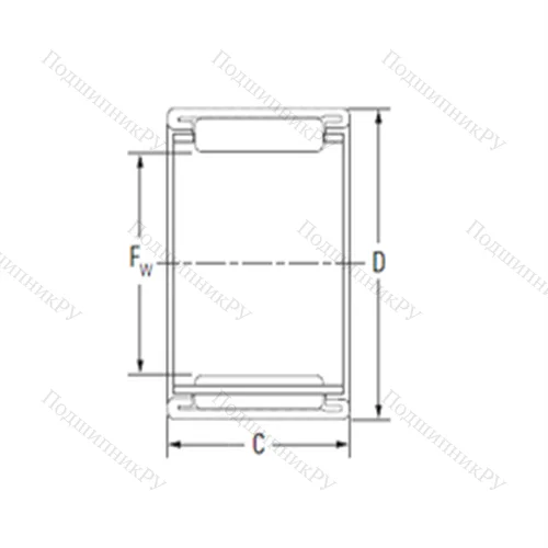 Подшипник игольчатый радиальный BHTM 2525