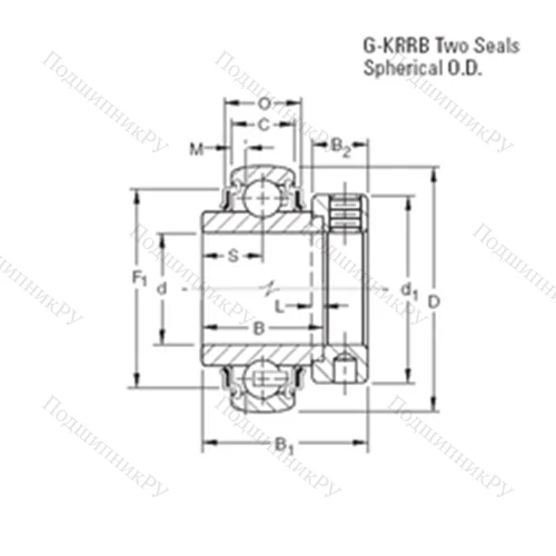 Подшипник шариковый радиальный G 1201KRRB