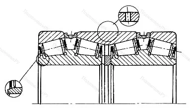 Модификация подшипника 778/1000М размер 1000x1420x800