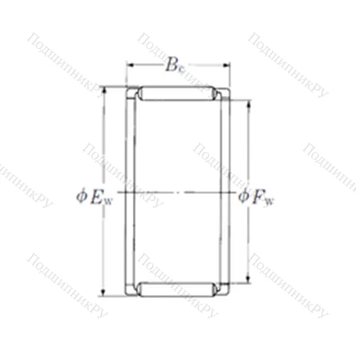 Подшипник игольчатый радиальный FWF-404820