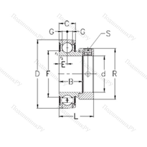 Подшипник шариковый радиальный