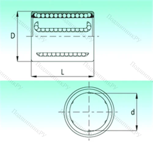 Подшипник шариковый линейный KH 0622-PP