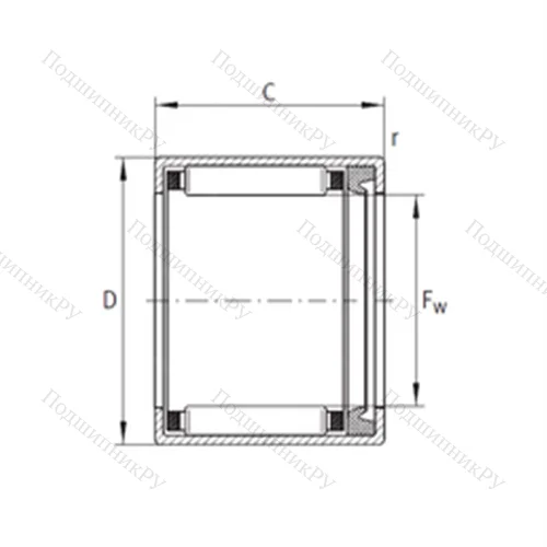 Подшипник роликовый радиальный F-85706