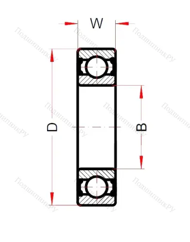 Высокотемпературный подшипник 6204 BHTS ZZ C 4 220°-250° BA 55 (BECO) от производителя  BECO