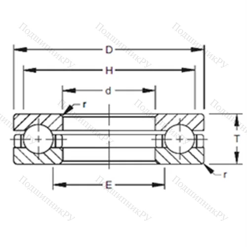 Подшипник шариковый упорный 160TVB 640