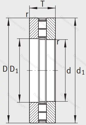 Упорный роликовый подшипник 89310 TV