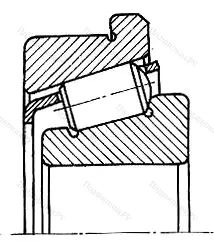 Подшипник  67305 (30305R) размер 25x62x18,25