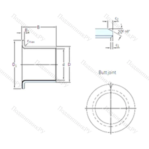 Подшипник скольжения PCMF 303426 E