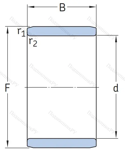 Игольчатый подшипник внутреннее кольцо IR 40x50x22