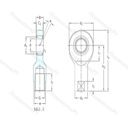 Подшипник скольжения сферический SIL 20C