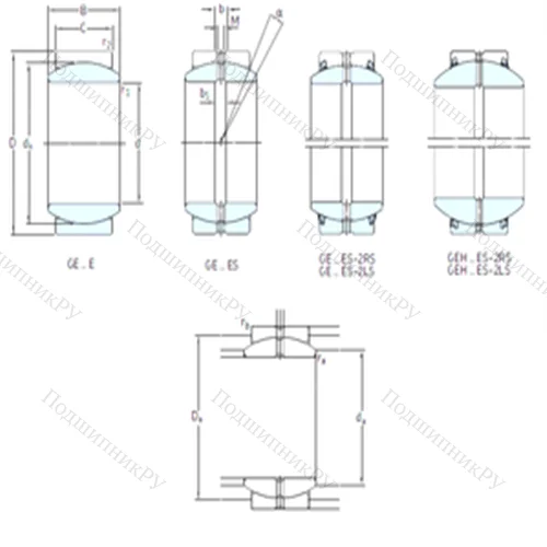 Подшипник скольжения сферический GE 25ES