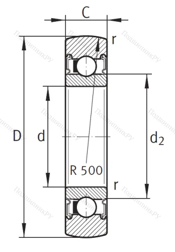 Подшипник LR 206 2RSR