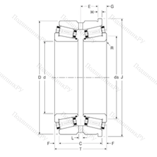 Подшипник роликовый радиально-упорный 131097/131152XH