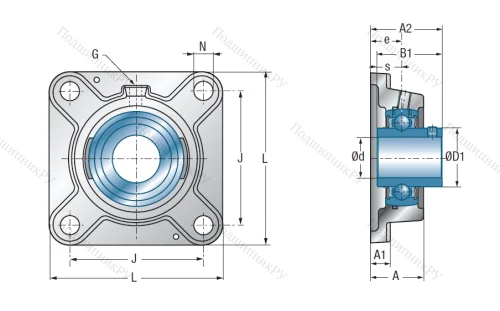 Подшипниковый узел UCFE 206 в Сургуте