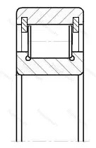 Подшипник  NCL 407 (102407) размер 35x100x25