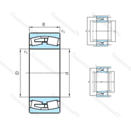 Подшипник роликовый радиальный самоцентрирующийся 239/750CCW 33MB