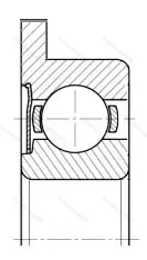 Подшипник  860035 размер 5x19x6 от производителя  ГПЗ-7