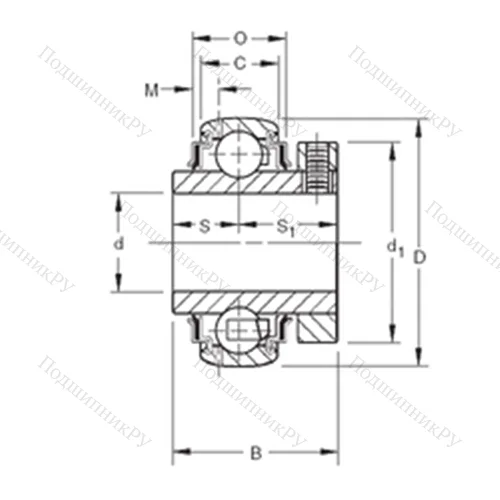 Подшипник шариковый радиальный GC 1112KRRB
