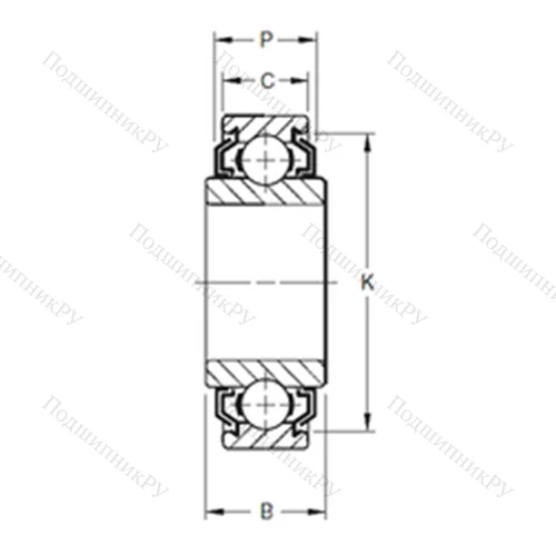 Подшипник шариковый радиальный 36KLL