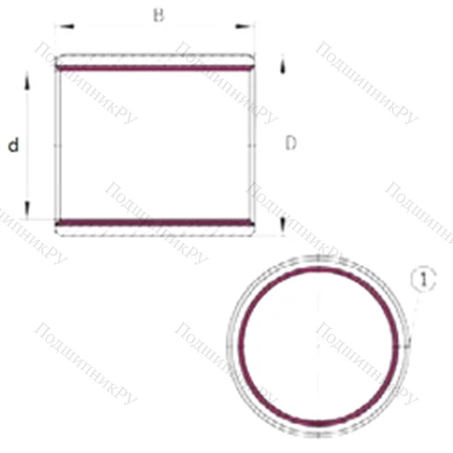 Подшипник скольжения EGB 0810-E 40