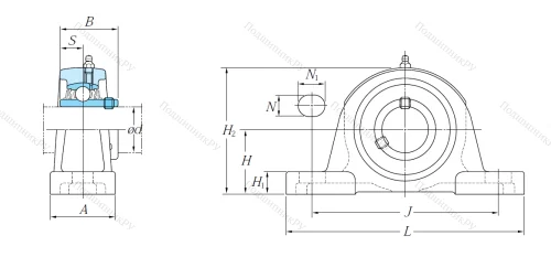 Подшипниковый узел UCP 206 J в Сургуте