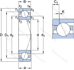 Подшипник 71940 ACD/HCP 4AH 1 в Сургуте