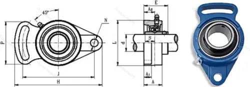 Подшипниковый узел UCFA 206 в Сургуте
