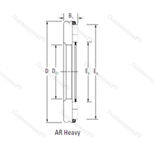 Подшипник игольчатый упорный AR 20 100 170