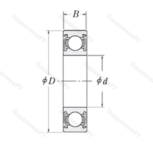 Подшипник шариковый радиальный KLNJ 3/8-2Z
