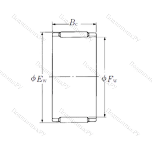 Подшипник игольчатый радиальный FBN-111410