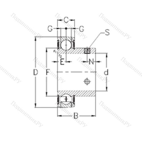 Подшипник шариковый радиальный