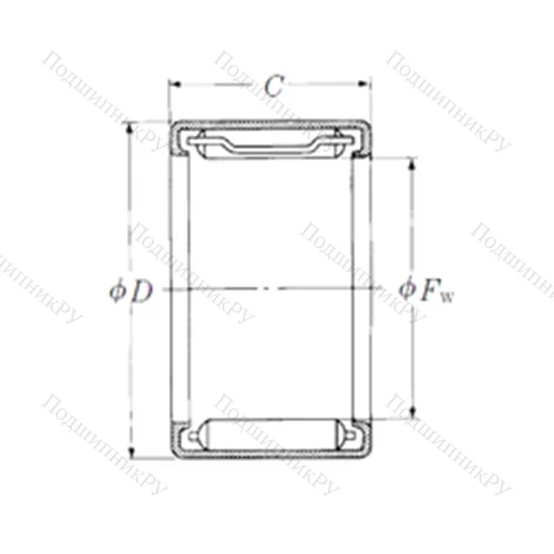 Подшипник игольчатый радиальный FJL-1725L