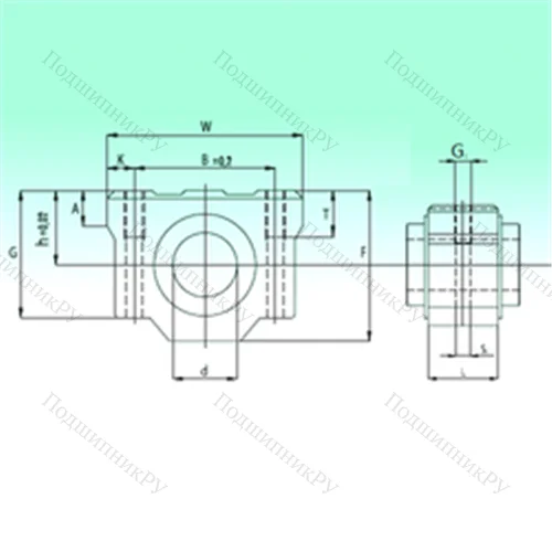 Подшипник шариковый линейный SCV 50-UU от производителя  NBS