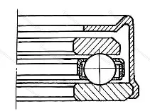 Модификация подшипника 6-588911С23 размер 52,388x84,5x20,84