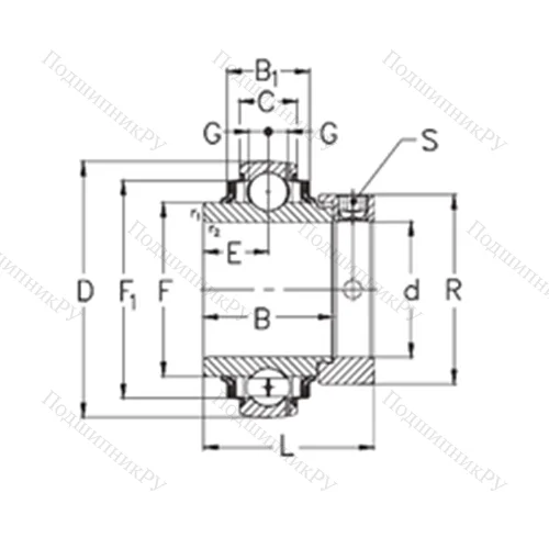 Подшипник шариковый радиальный