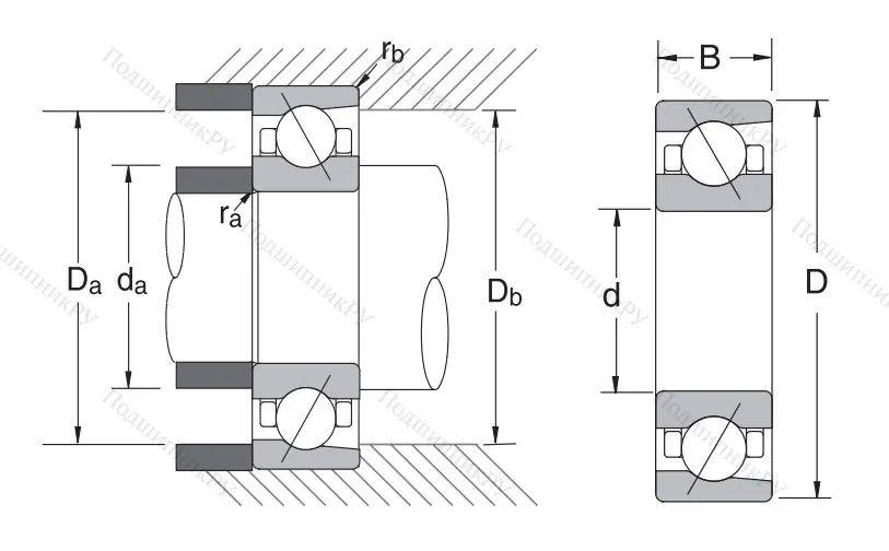 Сверхточный подшипник 7211 CTRDULP 3