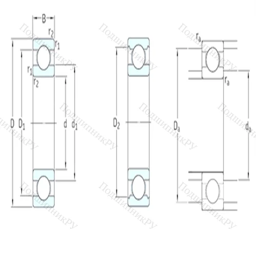 Подшипник шариковый радиальный W 618/6