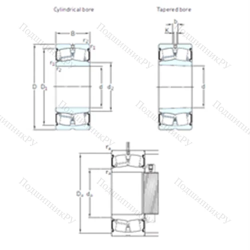 Подшипник роликовый радиальный самоцентрирующийся 22328-2CS 5/VT 143