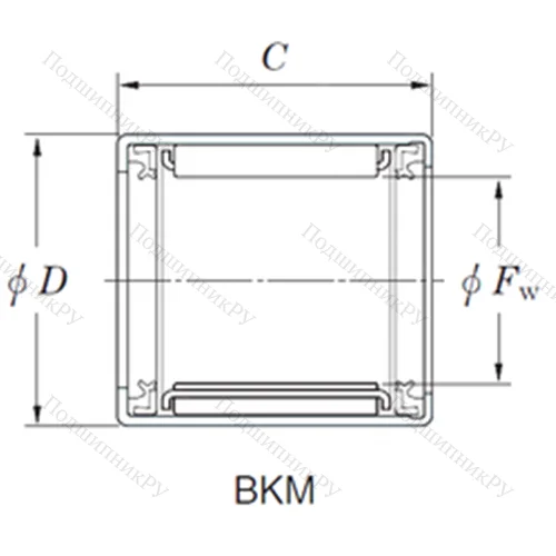 Подшипник игольчатый радиальный 17BKM 2517JBUUH