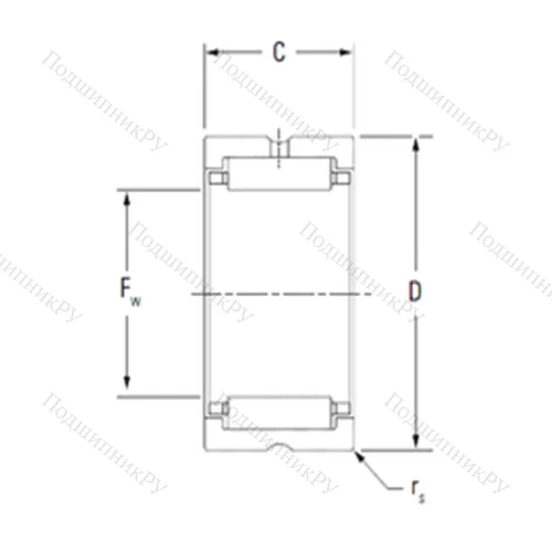 Подшипник игольчатый радиальный HJ-486028