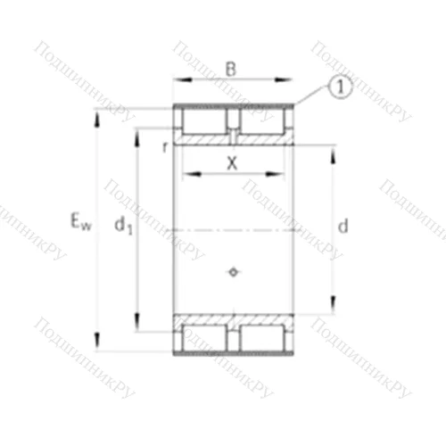 Подшипник роликовый радиальный RSL 185017-A