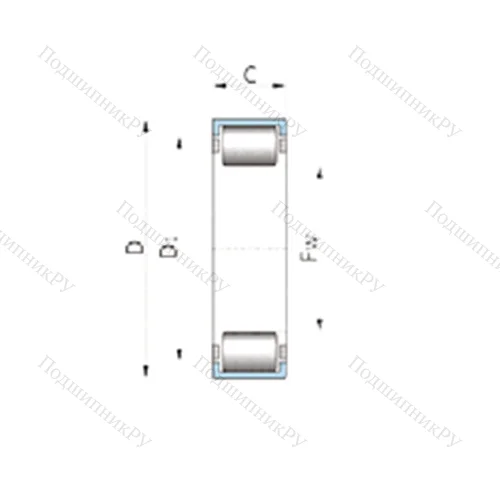 Подшипник роликовый радиальный F-222253.HK