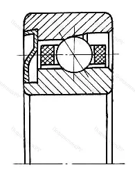Подшипник  606028 размер 8x24x7 от производителя  ГПЗ-4