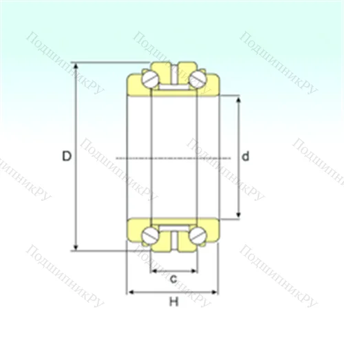 Подшипник шариковый упорно-радиальный 234917