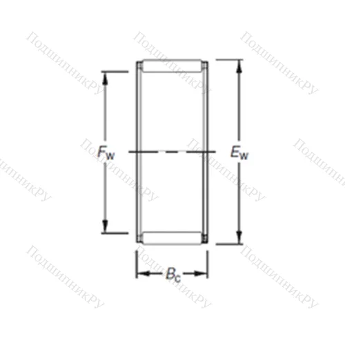 Подшипник игольчатый радиальный K 40X 45X 17CH