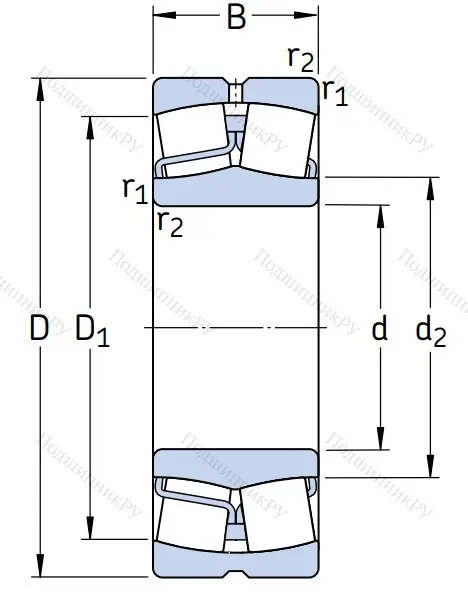 Сферический роликовый подшипник 22320 E