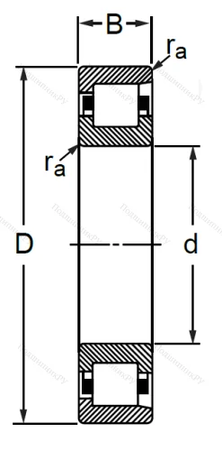 Цилиндрический роликовый подшипник 12115 (NF 1015) в Сургуте