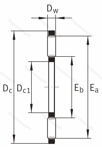 Игольчатый подшипник подшипник AXK 5070 A