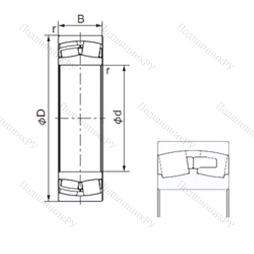 Подшипник роликовый радиальный 240/600E от производителя  NACHI